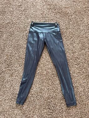 lululemon athletica Metallic Charcoal High-Waist Leggings